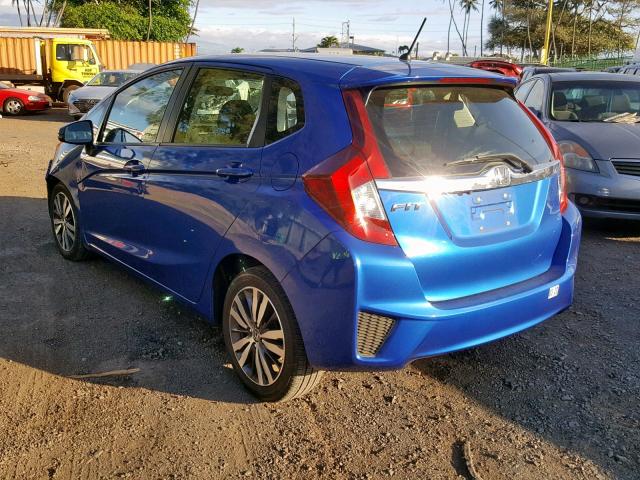 JHMGK5H70HS010677 - 2017 HONDA FIT EX BLUE photo 3