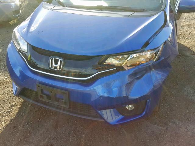 JHMGK5H70HS010677 - 2017 HONDA FIT EX BLUE photo 9