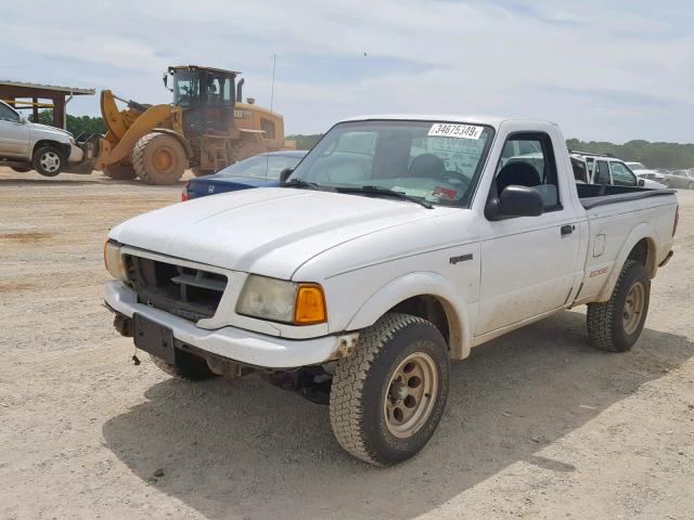 1FTYR10U53PB79505 - 2003 FORD RANGER WHITE photo 2