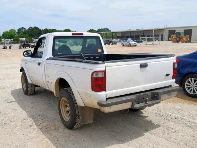 1FTYR10U53PB79505 - 2003 FORD RANGER WHITE photo 3