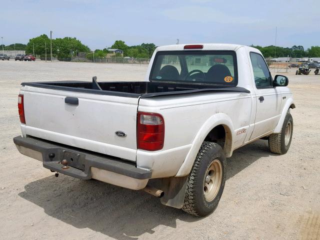 1FTYR10U53PB79505 - 2003 FORD RANGER WHITE photo 4