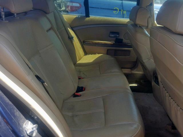 WBAGL63404DP69892 - 2004 BMW 745 I BLUE photo 6