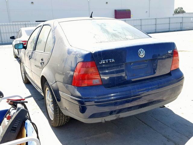 3VWSD69M61M132469 - 2001 VOLKSWAGEN JETTA GLS BLUE photo 3