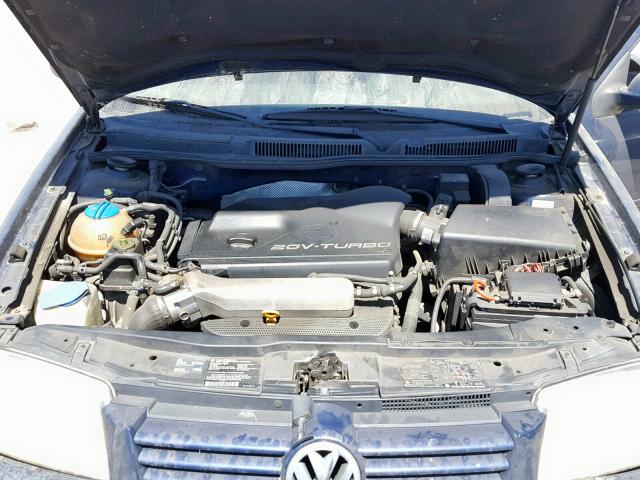 3VWSD69M61M132469 - 2001 VOLKSWAGEN JETTA GLS BLUE photo 7