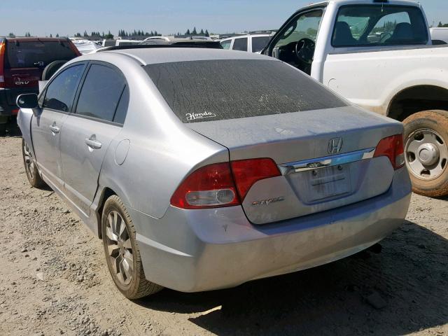 2HGFA1F91AH519057 - 2010 HONDA CIVIC EXL SILVER photo 3