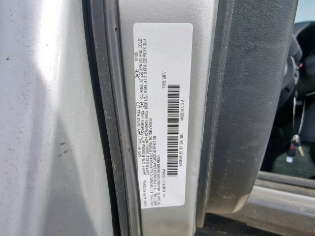 4S4BP61C177305648 - 2007 SUBARU LEGACY OUT SILVER photo 10