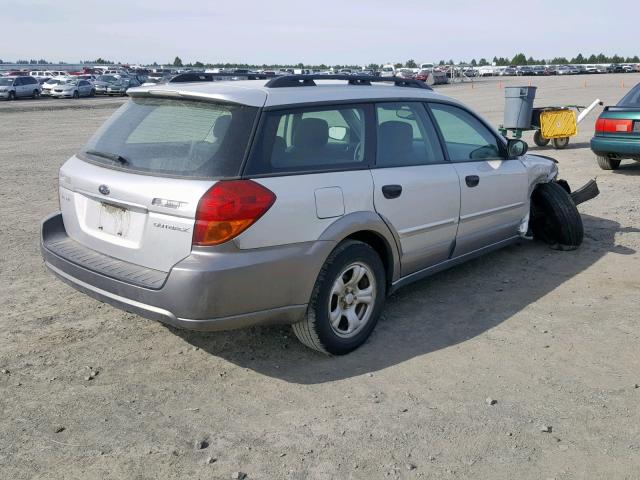 4S4BP61C177305648 - 2007 SUBARU LEGACY OUT SILVER photo 4