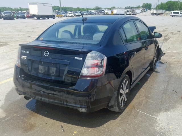 3N1AB6AP6CL624683 - 2012 NISSAN SENTRA 2.0 BLACK photo 4