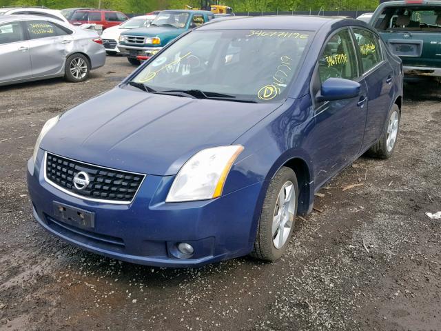 3N1AB61EX8L755458 - 2008 NISSAN SENTRA 2.0 BLUE photo 2