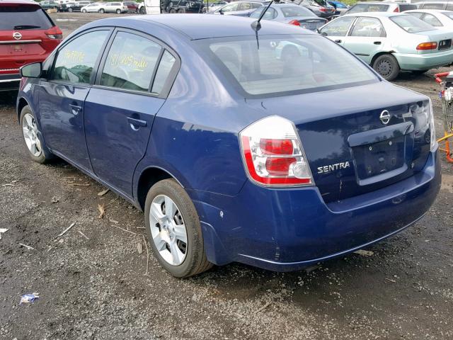 3N1AB61EX8L755458 - 2008 NISSAN SENTRA 2.0 BLUE photo 3