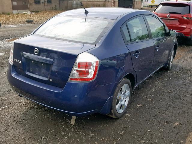 3N1AB61EX8L755458 - 2008 NISSAN SENTRA 2.0 BLUE photo 4