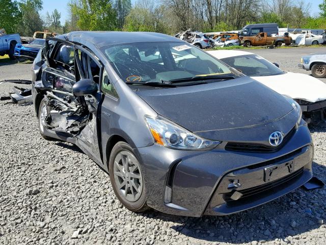 JTDZN3EU9GJ052754 - 2016 TOYOTA PRIUS V GRAY photo 1