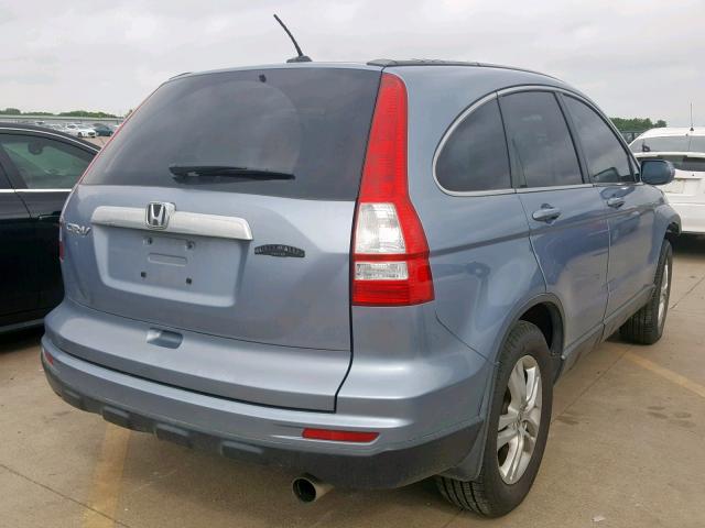 JHLRE3H71AC008087 - 2010 HONDA CR-V EXL BLUE photo 4