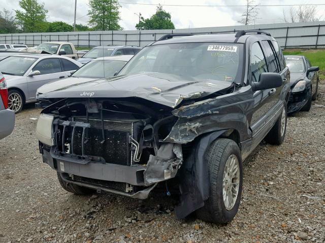 1J4GW58N34C339554 - 2004 JEEP GRAND CHER GRAY photo 2