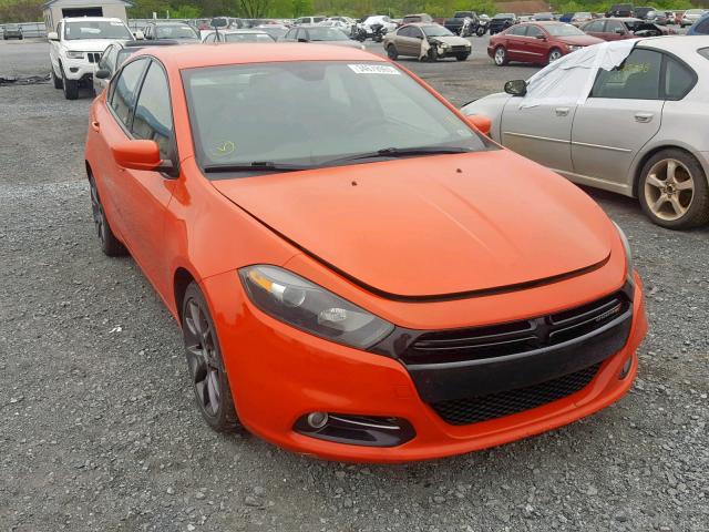 1C3CDFBB0FD369434 - 2015 DODGE DART SXT ORANGE photo 1