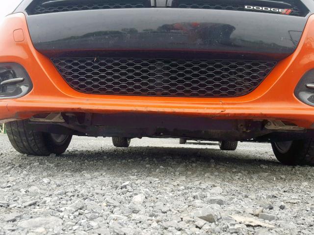 1C3CDFBB0FD369434 - 2015 DODGE DART SXT ORANGE photo 9