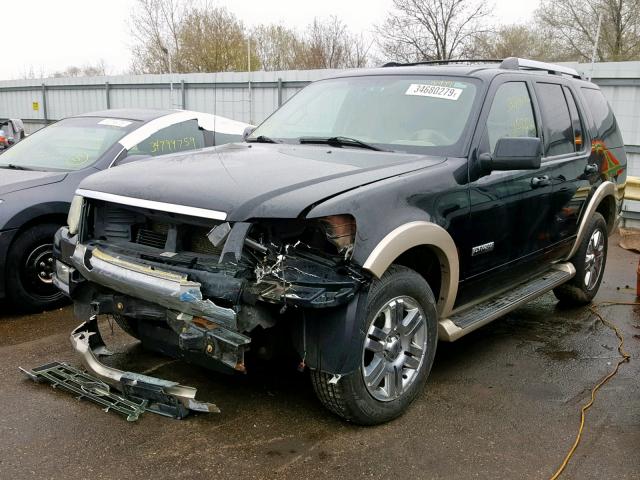 1FMEU74E17UB18792 - 2007 FORD EXPLORER E BLACK photo 2