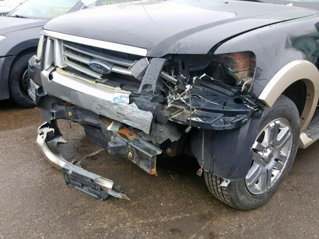 1FMEU74E17UB18792 - 2007 FORD EXPLORER E BLACK photo 9