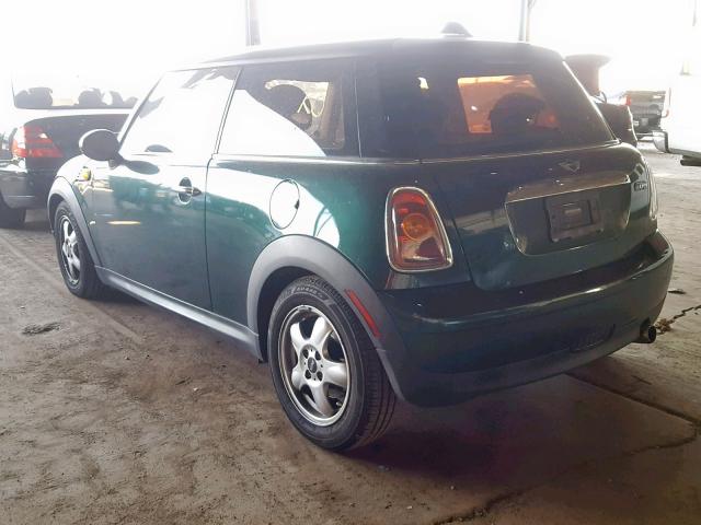 WMWMF33519TW70884 - 2009 MINI COOPER GREEN photo 3