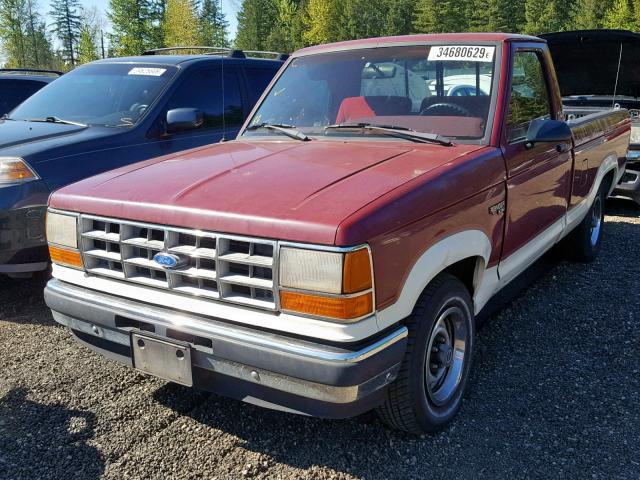 1FTCR10A3LUA60370 - 1990 FORD RANGER RED photo 2