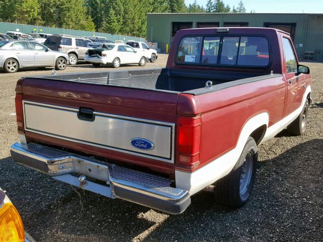1FTCR10A3LUA60370 - 1990 FORD RANGER RED photo 4