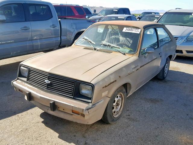 1G1AB08C8EY134592 - 1984 CHEVROLET CHEVETTE C BROWN photo 2