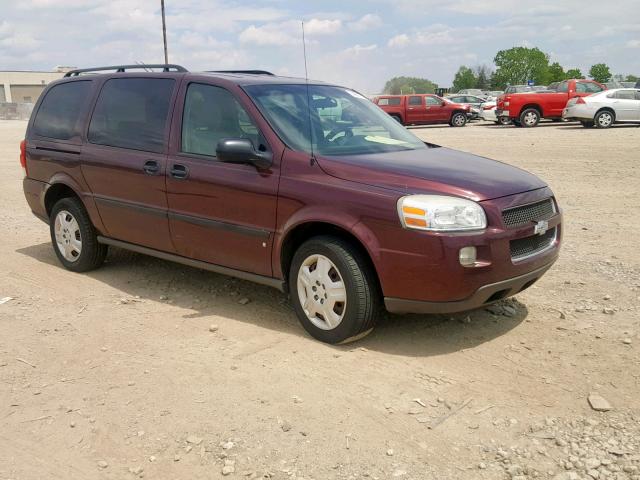 1GNDV23LX6D248298 - 2006 CHEVROLET UPLANDER L MAROON photo 1