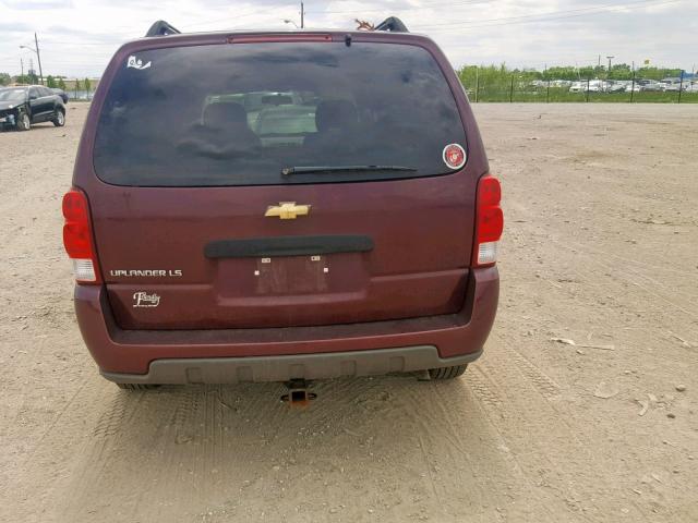 1GNDV23LX6D248298 - 2006 CHEVROLET UPLANDER L MAROON photo 10