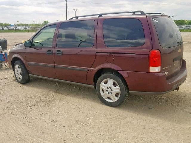 1GNDV23LX6D248298 - 2006 CHEVROLET UPLANDER L MAROON photo 3