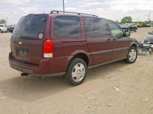 1GNDV23LX6D248298 - 2006 CHEVROLET UPLANDER L MAROON photo 4