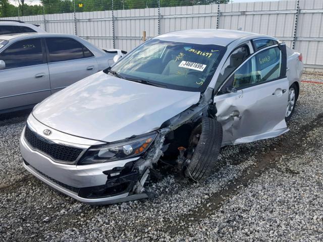 5XXGM4A75DG205727 - 2013 KIA OPTIMA LX SILVER photo 2