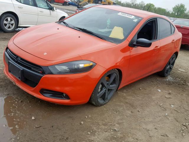 1C3CDFBB4FD310662 - 2015 DODGE DART SXT ORANGE photo 2