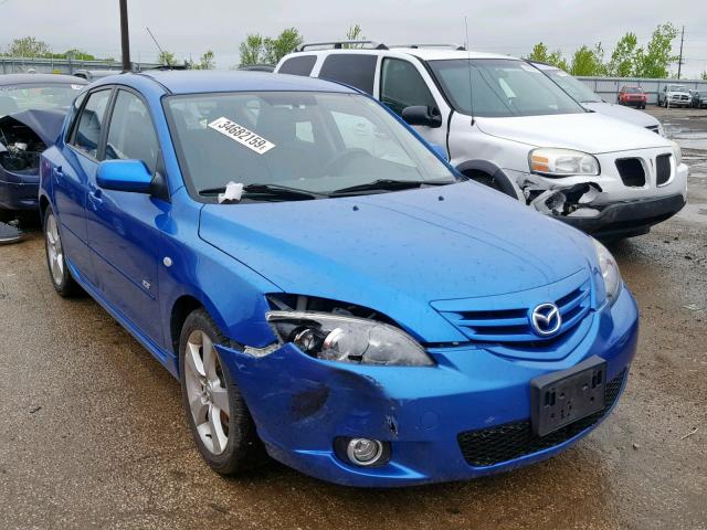 JM1BK343851295553 - 2005 MAZDA 3 HATCHBAC BLUE photo 1