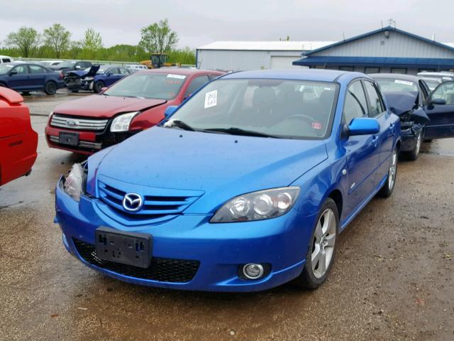 JM1BK343851295553 - 2005 MAZDA 3 HATCHBAC BLUE photo 2