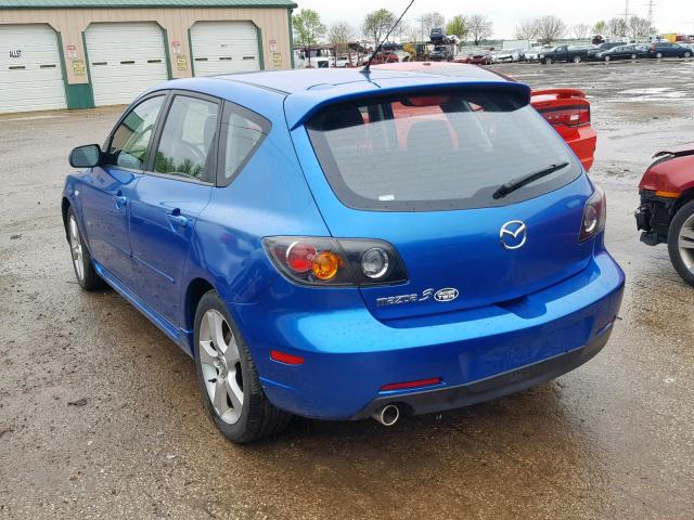 JM1BK343851295553 - 2005 MAZDA 3 HATCHBAC BLUE photo 3