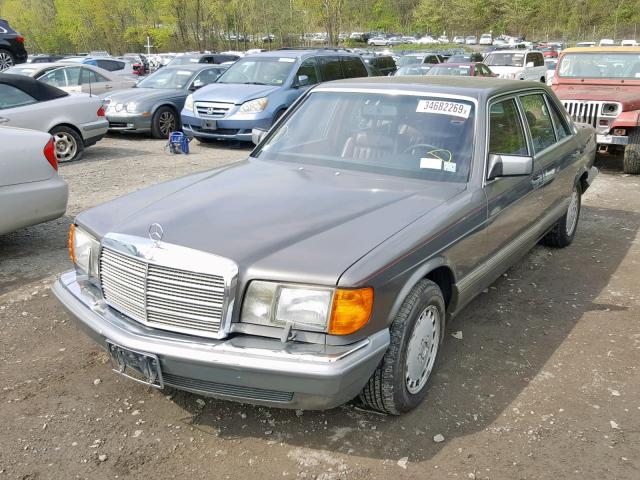 WDBCA35D6HA350485 - 1987 MERCEDES-BENZ 420 SEL GRAY photo 2