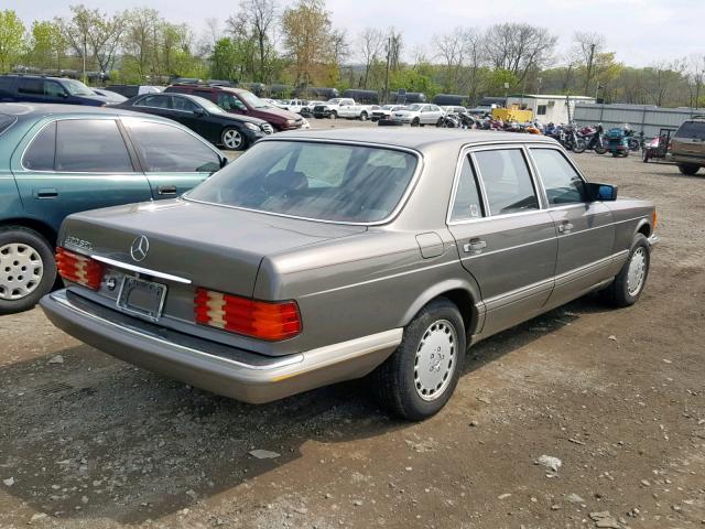 WDBCA35D6HA350485 - 1987 MERCEDES-BENZ 420 SEL GRAY photo 4