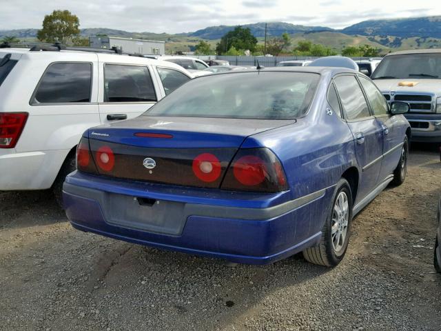 2G1WF52EX59221237 - 2005 CHEVROLET IMPALA PURPLE photo 4