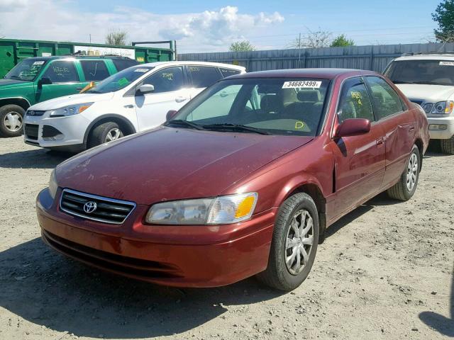 4T1BG22K81U773920 - 2001 TOYOTA CAMRY CE MAROON photo 2