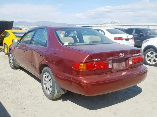 4T1BG22K81U773920 - 2001 TOYOTA CAMRY CE MAROON photo 3