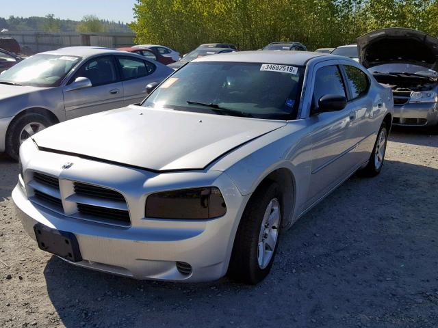 2B3KA43G57H608819 - 2007 DODGE CHARGER SE SILVER photo 2