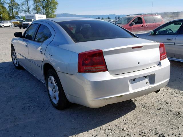 2B3KA43G57H608819 - 2007 DODGE CHARGER SE SILVER photo 3