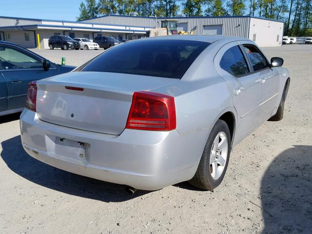 2B3KA43G57H608819 - 2007 DODGE CHARGER SE SILVER photo 4