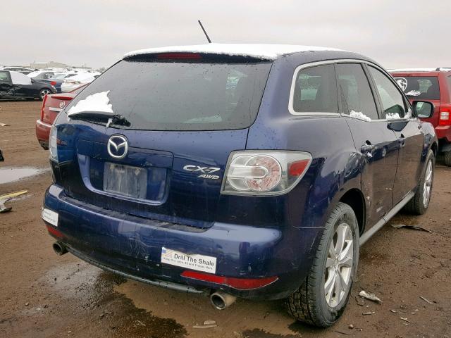 JM3ER4C34B0356437 - 2011 MAZDA CX-7 BLUE photo 4