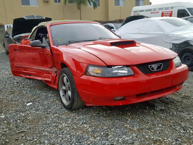 1FAFP45XX2F111714 - 2002 FORD MUSTANG GT RED photo 1