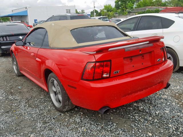 1FAFP45XX2F111714 - 2002 FORD MUSTANG GT RED photo 3