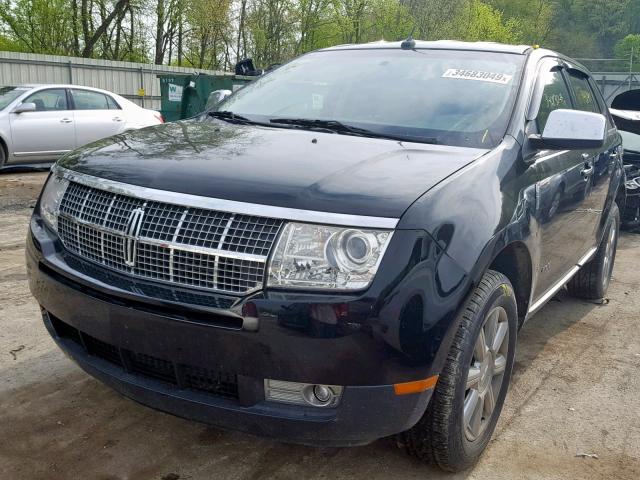 2LMDU88C78BJ19693 - 2008 LINCOLN MKX BLACK photo 2