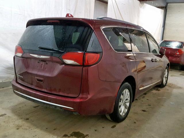 2C4RC1BG1HR524502 - 2017 CHRYSLER PACIFICA T MAROON photo 4