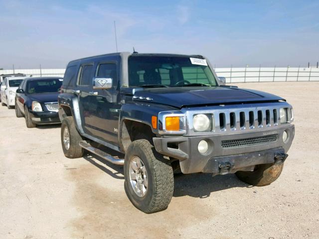 5GTDN13E578151601 - 2007 HUMMER H3 BLUE photo 1