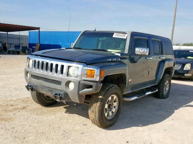 5GTDN13E578151601 - 2007 HUMMER H3 BLUE photo 2